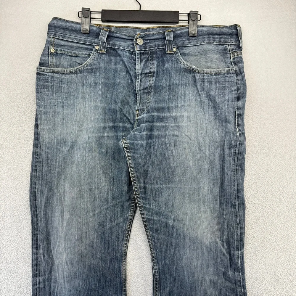 Vintage Levis Jeans Men's 36x34 Fits 35x31 Blue 512 Bootcut Dark Baggy Y2k 2000s
